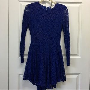 Royal Blue Lace Dress